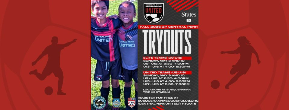 Central Penn United Tryouts
